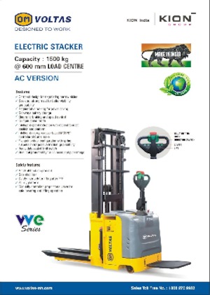 Apiladores de palets con plataforma elevadora OM VVE 15