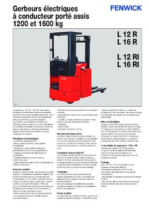 Apiladores de pie Linde L 16 R