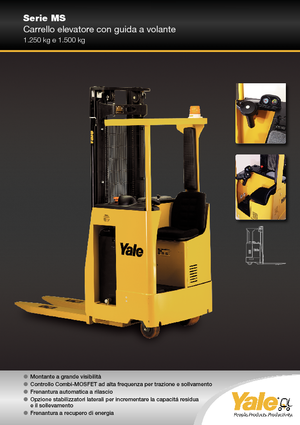 Apiladores de palets con asiento Yale MS 12 S