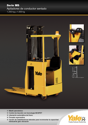 Apiladores de palets con asiento Yale MS 12 S