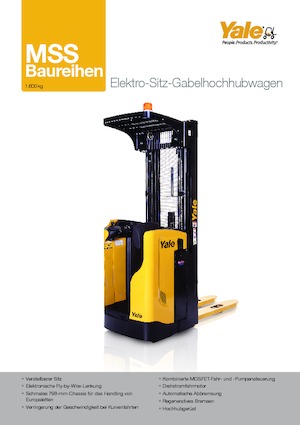 Apiladores de palets con asiento Yale MS 16 S