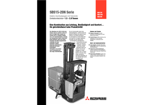 Apiladores de palets con asiento Mitsubishi SBS15N