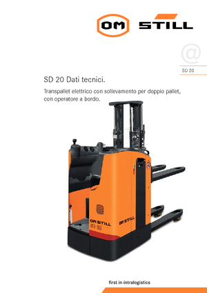 Apiladores de palets con asiento Still SD 20