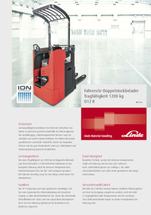 Apiladores de pie Linde D12R