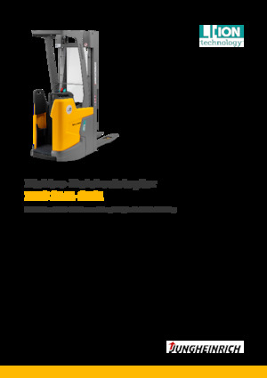 Apiladores de palets con plataforma elevadora Jungheinrich ERC 214i