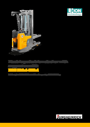 Apiladores de palets con plataforma elevadora Jungheinrich ERC 214zi