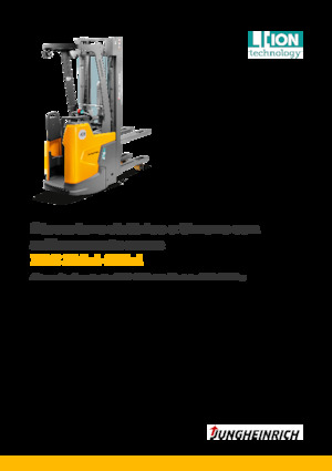 Apiladores de palets con plataforma elevadora Jungheinrich ERC 214zi