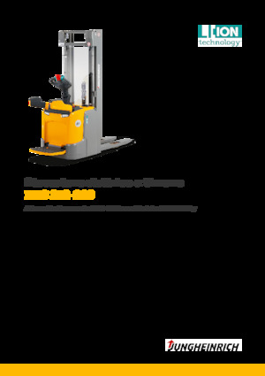 Apiladores de palets con plataforma elevadora Jungheinrich ERC 220 