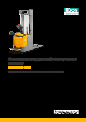 Apiladores de palets con plataforma elevadora Jungheinrich ERC 220 