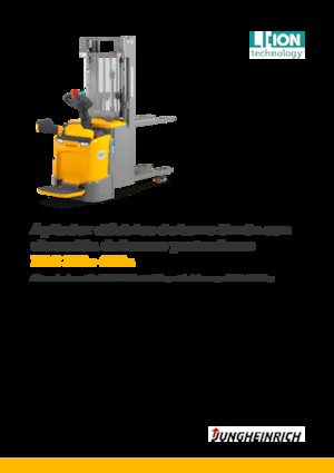 Apiladores de palets con plataforma elevadora Jungheinrich ERC 220z