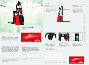 Apiladores de palets con plataforma elevadora Linde L-MATIC