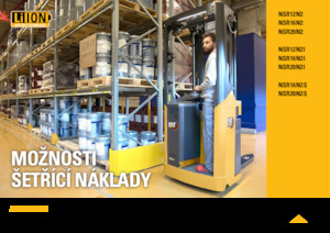 Apiladores de palets con plataforma elevadora Caterpillar NSR20N2S