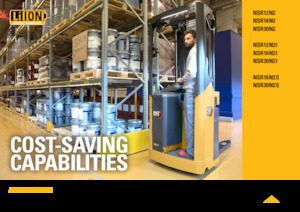 Apiladores de palets con plataforma elevadora Caterpillar NSR20N2S