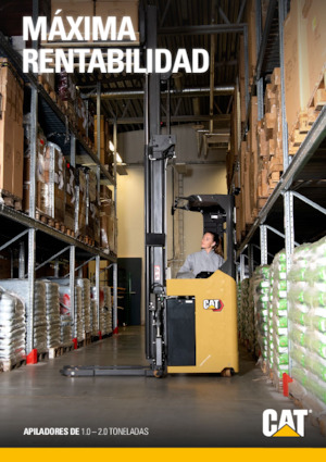Apiladores de palets con plataforma elevadora Caterpillar NSR20N2S