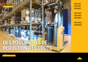 Apiladores de palets con plataforma elevadora Caterpillar NSR20N2S