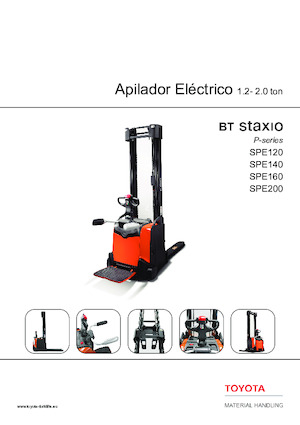 Apiladores de palets con plataforma elevadora Toyota SPE120