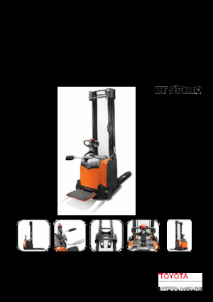 Apiladores de palets con plataforma elevadora Toyota SPE120