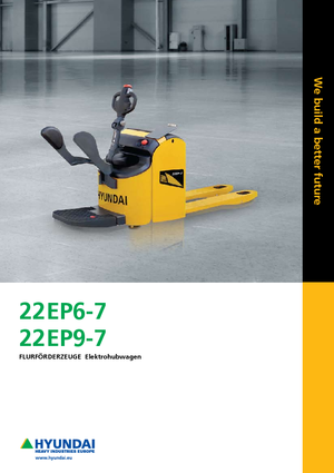 Transpaletas con plataforma elevadora Hyundai 22 EB 9-7