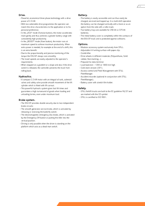 Transpaleta elec. de conductor acompañante Still EXU-SF 20