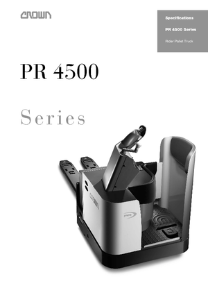 Transpaletas con plataforma elevadora Crown PR 4500-3.0