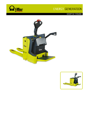 Transpaletas con plataforma elevadora PRAMAC Lifter QX 20 P