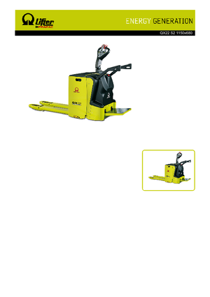 Transpaletas con plataforma elevadora PRAMAC Lifter QX 22