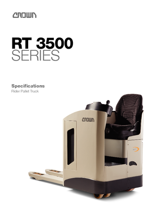 Transpaletas con plataforma elevadora Crown RT 3510-2.0