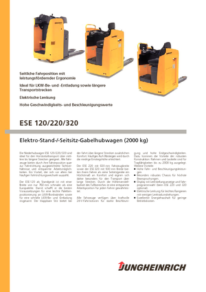 Transpaletas con asiento Jungheinrich ESE 120