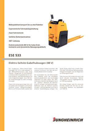 Transpaletas con asiento Jungheinrich ESE 533