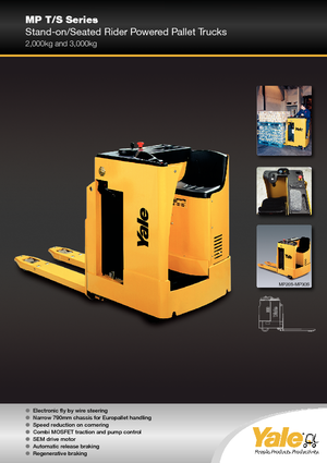 Transpaletas con asiento Yale MP 20 S
