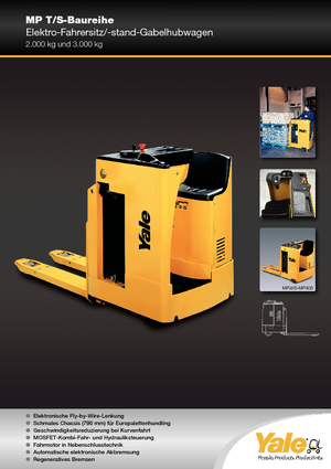 Transpaletas con asiento Yale MP 20 S