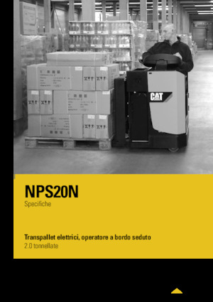 Transpaletas con asiento Caterpillar NPS20N