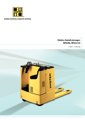 Transpaletas con asiento Hyster RP2.0N