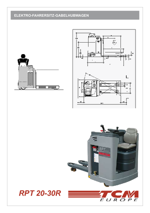 Transpaletas con asiento TCM RPT 20 R