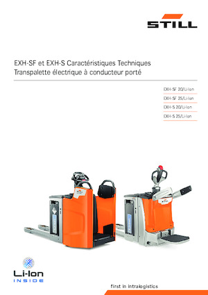 Transpaleta elec. de conductor acompañante Still EXH-SF 20