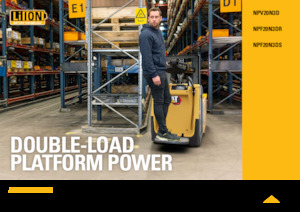 Transpaletas con plataforma elevadora Caterpillar NPV20N3D