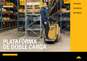 Transpaletas con plataforma elevadora Caterpillar NPV20N3D