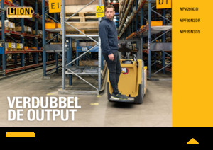 Transpaletas con plataforma elevadora Caterpillar NPV20N3D