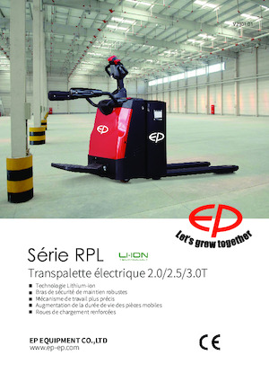 Transpaletas con plataforma elevadora EP RPL201H
