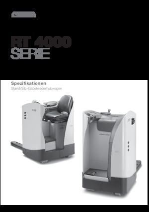 Transpaletas con plataforma elevadora Crown RT 4020-2.0