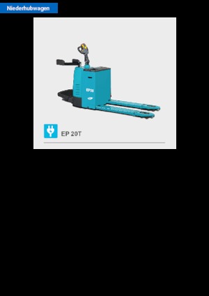 Transpaletas con plataforma elevadora Baoli EP 20T