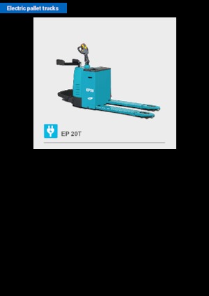 Transpaletas con plataforma elevadora Baoli EP 20T