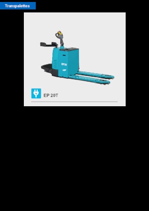 Transpaletas con plataforma elevadora Baoli EP 20T