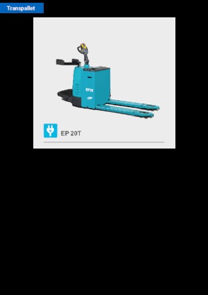 Transpaletas con plataforma elevadora Baoli EP 20T