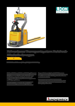 Transpaletas con plataforma elevadora Jungheinrich ERE 225a 