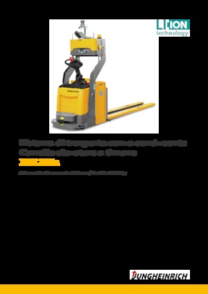 Transpaletas con plataforma elevadora Jungheinrich ERE 225a 