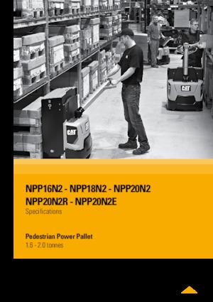 Transpaletas con plataforma elevadora Caterpillar NPP20N2R