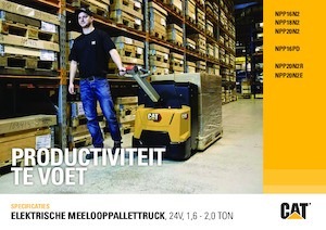 Transpaletas con plataforma elevadora Caterpillar NPP20N2R