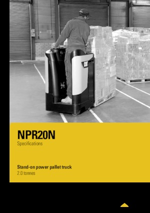Transpaletas con plataforma elevadora Caterpillar NPR20N