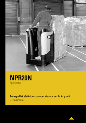 Transpaletas con plataforma elevadora Caterpillar NPR20N